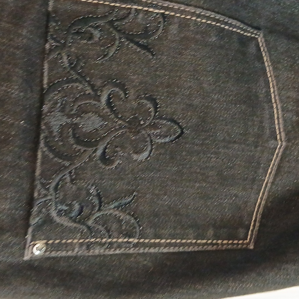 WHBM Women's Black Jeans, Slim Leg Blanc 8R - Picture 5 of 10